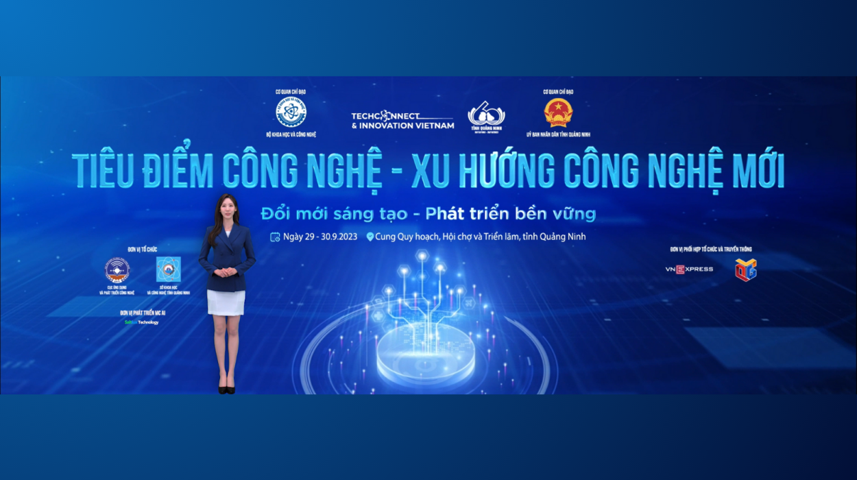 MC AI CỦA SALTLUX DẪN CHƯƠNG TRÌNH TẠI SỰ KIỆN “TECHCONNECT AND INNOVATION VIETNAM 2023” 1 Saltlux Technology | MC AI tại Techconnect and Innovation Vietnam 2023