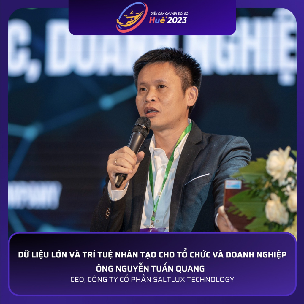 SALTLUX TECHNOLOGY TẠI TUẦN LỄ CHUYỂN ĐỔI SỐ HUẾ 2023: KINH NGHIỆM THÀNH CÔNG VỚI DỰ ÁN AI VÀ BIG DATA 1 image 1024x1024 1