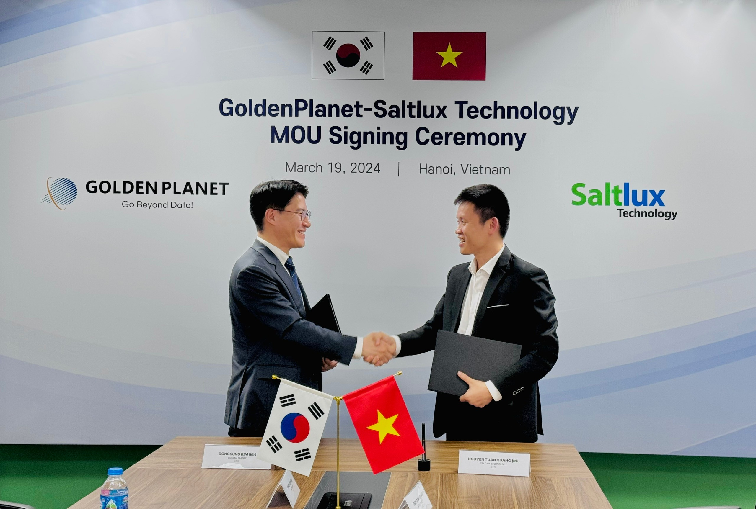 Saltlux Technology and Golden Planet